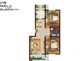 和园_2室2厅1卫 建面84平米