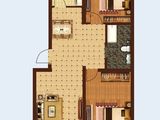 孔雀王府_2室2厅1卫 建面90平米