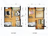 碧桂园潼湖科学城_3室2厅2卫 建面65平米