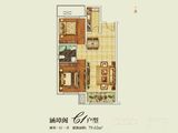 德荣文璟_2室2厅1卫 建面79平米