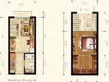 廊坊孔雀城财富港_2室2厅1卫 建面29平米