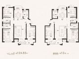 锦绣御府_3室2厅2卫 建面124平米