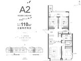 万科翡翠华章_3室2厅2卫 建面110平米