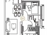 兰亭盛荟_2室2厅1卫 建面64平米