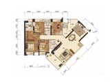 幸福华庭_4室2厅5卫 建面216平米