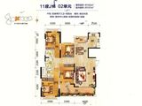鹤山坚美园_4室2厅3卫 建面162平米
