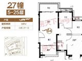 恒大御景半岛_3室2厅1卫 建面87平米