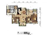 碧桂园中海瓏悅府_4室2厅3卫 建面188平米