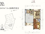 中梁旭辉壹号院_7室2厅4卫 建面247平米