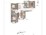 北京华发中央公园_3室2厅1卫 建面89平米