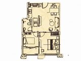 磐达华庭_2室2厅1卫 建面82平米