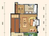 白鹿溪谷_别墅D1a户型（三层） 建面0平米