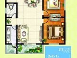美誉阁楼_2室2厅1卫 建面90平米