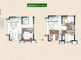 唐延公馆_4室2厅2卫 建面73平米