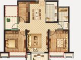 大众时代之光_2室2厅1卫 建面104平米