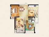 半岛公馆_2室2厅1卫 建面82平米