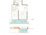 依澜雅居_1室2厅1卫 建面65平米