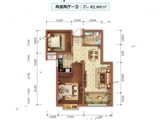 高远旭东城_2室2厅1卫 建面82平米