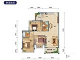吉维尼鲜花小镇_3室2厅2卫 建面93平米