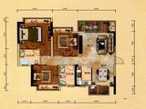汇景城市中心_3室2厅2卫 建面108平米
