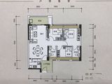 江山一品_3室2厅2卫 建面90平米