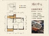 泓景苑_3室2厅2卫 建面110平米