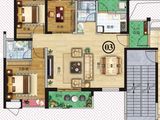 建华悦景台_3室2厅2卫 建面109平米
