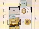 富城御园_2室2厅2卫 建面91平米