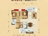 亨茂花园_2室2厅1卫 建面98平米