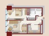 东方之门_1室2厅1卫 建面90平米
