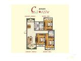 鸿景中央府_3室2厅2卫 建面127平米