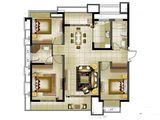 金通玫瑰园_3室2厅1卫 建面133平米