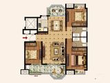 荣盛华府_3室2厅2卫 建面126平米