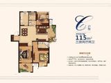 深业华府_3室2厅2卫 建面115平米