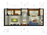 绿洲华亭茗苑_3室2厅3卫 建面204平米
