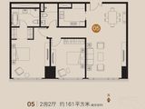 企业公馆_2室2厅2卫 建面161平米