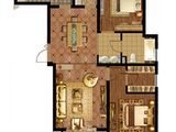 东方城市豪庭_2室2厅1卫 建面114平米