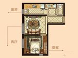 中海学府公馆_1室1厅1卫 建面53平米