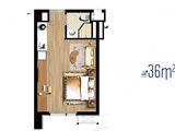 云树公馆_1室1厅1卫 建面36平米
