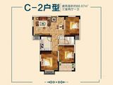 悦府尚书房_3室2厅1卫 建面88平米