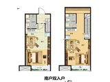 艾美中心_2室2厅2卫 建面45平米