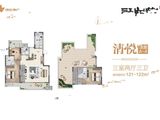 坤达江山筑_3室2厅3卫 建面121平米