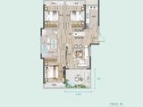 东方宇亿万林府_3室2厅2卫 建面125平米