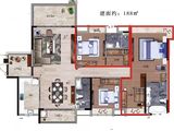 沙湖天上虹_3室2厅3卫 建面188平米