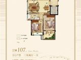 锦樾华府_3室2厅1卫 建面107平米