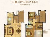 中吴红玺御园_3室2厅3卫 建面144平米