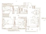 云溪四季庭_3室2厅1卫 建面84平米