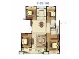 蓝光锦澜府_4室2厅2卫 建面155平米