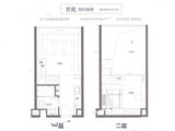 林安外滩1号_2室1厅1卫 建面40平米