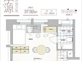 崇盛国际中心_1室1厅1卫 建面37平米